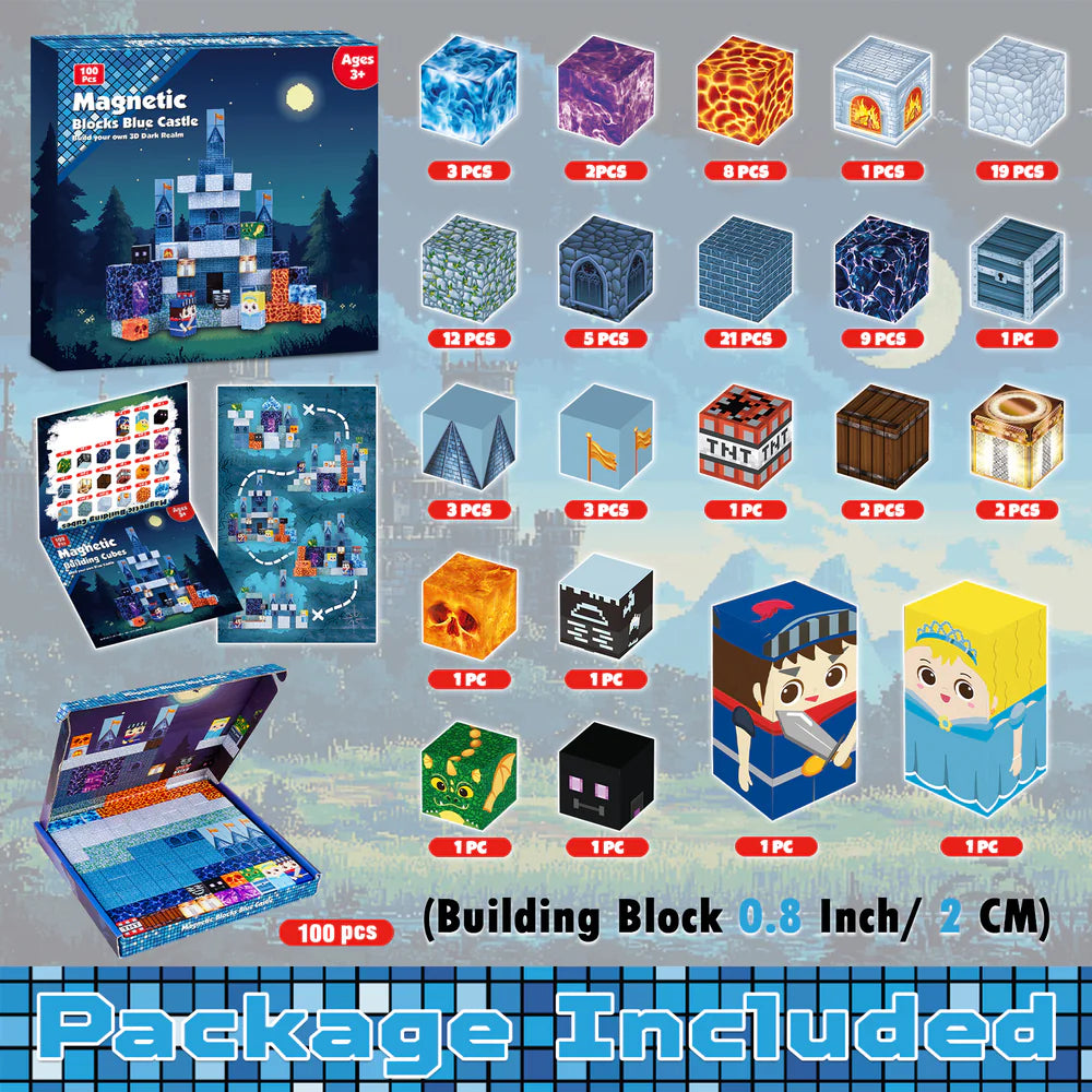 【Midnight Blue】ImagineBricks™ Building Blocks