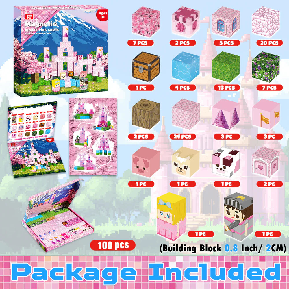 【Sakura Pink】ImagineBricks™ Building Blocks
